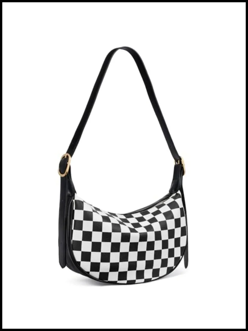 BOSTANTEN Women's Crescent Crossbody Hobo Bag Vegan Leather Adjustable Strap